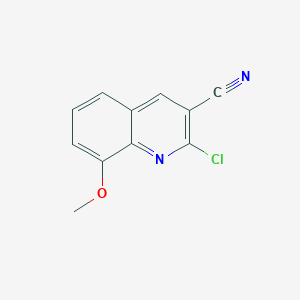 molecular formula C11H7ClN2O B3200015 2-Chloro-8-methoxyquinoline-3-carbonitrile CAS No. 1017329-32-6