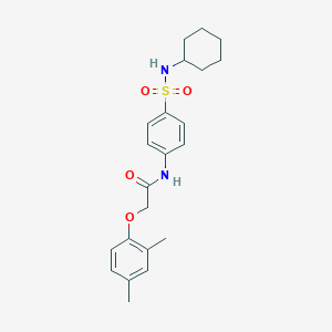 N-[4-(cyclohexylsulfamoyl)phenyl]-2-(2,4-dimethylphenoxy)acetamide