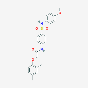 2-(2,4-dimethylphenoxy)-N-[4-[(4-methoxyphenyl)sulfamoyl]phenyl]acetamide