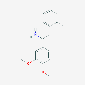 molecular formula C17H21NO2 B3200036 1-(3,4-Dimethoxyphenyl)-2-(2-methylphenyl)ethan-1-amine CAS No. 1017346-27-8