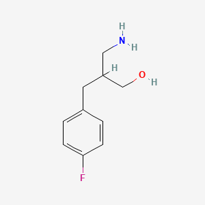molecular formula C10H14FNO B3200042 3-Amino-2-[(4-fluorophenyl)methyl]propan-1-ol CAS No. 1017371-19-5