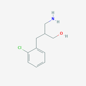 molecular formula C10H14ClNO B3200045 3-Amino-2-[(2-chlorophenyl)methyl]propan-1-ol CAS No. 1017371-23-1