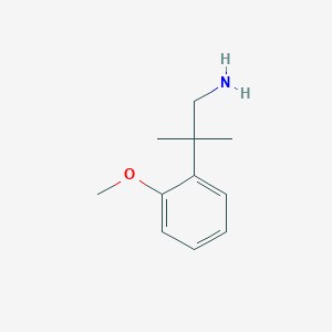 molecular formula C11H17NO B3200072 2-(2-Methoxyphenyl)-2-methylpropan-1-amine CAS No. 1017387-13-1