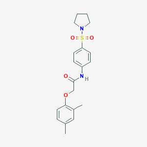 2-(2,4-dimethylphenoxy)-N-[4-(1-pyrrolidinylsulfonyl)phenyl]acetamide
