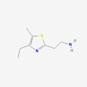 molecular formula C8H14N2S B3200102 2-(4-Ethyl-5-methyl-1,3-thiazol-2-yl)ethan-1-amine CAS No. 1017394-96-5