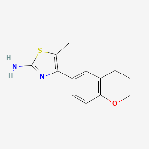 4-(3,4-dihydro-2H-1-benzopyran-6-yl)-5-methyl-1,3-thiazol-2-amine