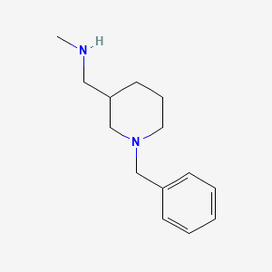 molecular formula C14H22N2 B3200114 (1-Benzyl-piperidin-3-ylmethyl)-methyl-amine CAS No. 1017400-36-0
