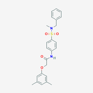 molecular formula C24H26N2O4S B320015 N-(4-{[benzyl(methyl)amino]sulfonyl}phenyl)-2-(3,5-dimethylphenoxy)acetamide 