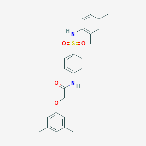 2-(3,5-dimethylphenoxy)-N-[4-[(2,4-dimethylphenyl)sulfamoyl]phenyl]acetamide