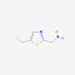 molecular formula C6H10N2S B3200189 (5-Ethyl-1,3-thiazol-2-yl)methanamine CAS No. 1017435-71-0