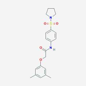 molecular formula C20H24N2O4S B320019 2-(3,5-dimethylphenoxy)-N-[4-(1-pyrrolidinylsulfonyl)phenyl]acetamide 