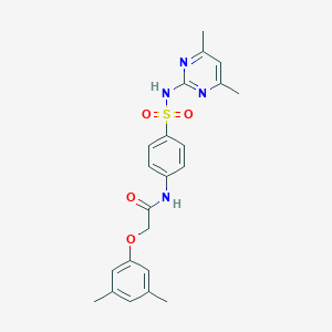 2-(3,5-dimethylphenoxy)-N-(4-{[(4,6-dimethyl-2-pyrimidinyl)amino]sulfonyl}phenyl)acetamide