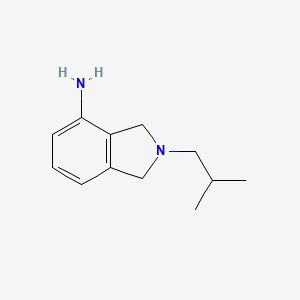 molecular formula C12H18N2 B3200211 2-(2-methylpropyl)-2,3-dihydro-1H-isoindol-4-amine CAS No. 1017462-39-3