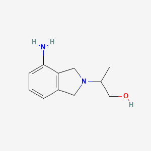 molecular formula C11H16N2O B3200214 2-(4-氨基-2,3-二氢-1H-异吲哚-2-基)丙醇 CAS No. 1017462-47-3
