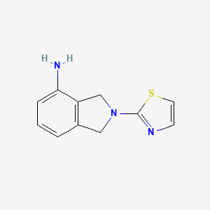 molecular formula C11H11N3S B3200217 2-(1,3-噻唑-2-基)-2,3-二氢-1H-异吲哚-4-胺 CAS No. 1017462-59-7