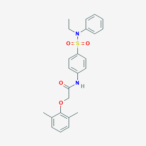 2-(2,6-dimethylphenoxy)-N-[4-[ethyl(phenyl)sulfamoyl]phenyl]acetamide