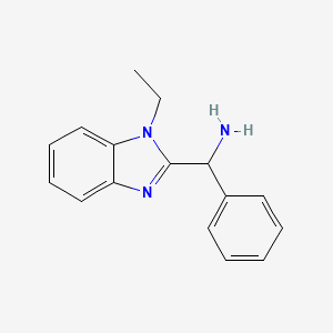 C-(1-Ethyl-1H-benzoimidazol-2-yl)-C-phenyl-methylamine