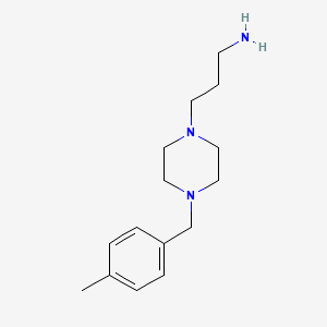 molecular formula C15H25N3 B3200245 3-[4-(4-Methylbenzyl)piperazin-1-yl]propan-1-amine CAS No. 1017472-25-1
