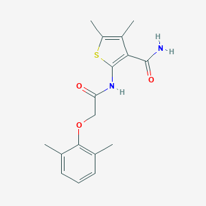 2-{[(2,6-Dimethylphenoxy)acetyl]amino}-4,5-dimethyl-3-thiophenecarboxamide