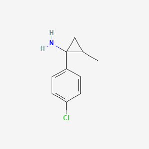 molecular formula C10H12ClN B3200259 1-(4-氯苯基)-2-甲基环丙烷-1-胺 CAS No. 1017478-72-6