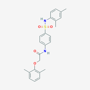 2-(2,6-dimethylphenoxy)-N-{4-[(2,4-dimethylphenyl)sulfamoyl]phenyl}acetamide