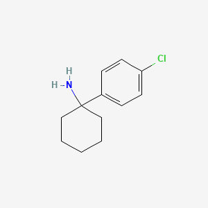 molecular formula C12H16ClN B3200262 1-(4-Chlorophenyl)cyclohexan-1-amine CAS No. 1017478-76-0