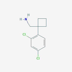 [1-(2,4-Dichlorophenyl)cyclobutyl]methanamine