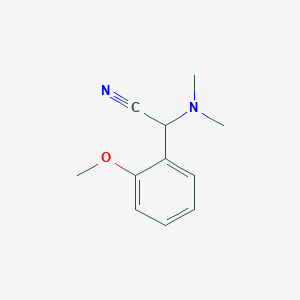molecular formula C11H14N2O B3200271 (Dimethylamino)(2-methoxyphenyl)acetonitrile CAS No. 1017486-07-5