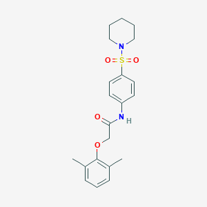 2-(2,6-dimethylphenoxy)-N-[4-(1-piperidinylsulfonyl)phenyl]acetamide