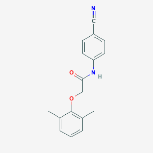 molecular formula C17H16N2O2 B320035 N-(4-cyanophenyl)-2-(2,6-dimethylphenoxy)acetamide 