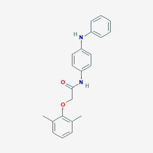 molecular formula C22H22N2O2 B320037 N-(4-anilinophenyl)-2-(2,6-dimethylphenoxy)acetamide 