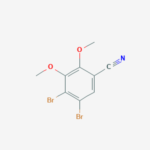 molecular formula C9H7Br2NO2 B3200402 4,5-Dibromo-2,3-dimethoxybenzonitrile CAS No. 1017781-41-7