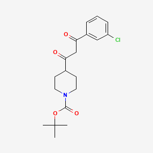 tert-Butyl 4-(3-(3-chlorophenyl)-3-oxopropanoyl)piperidine-1-carboxylate