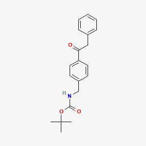 molecular formula C20H23NO3 B3200429 tert-Butyl 4-(2-phenylacetyl)benzylcarbamate CAS No. 1017781-66-6