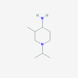 molecular formula C9H20N2 B3200449 1-Isopropyl-3-methylpiperidin-4-amine CAS No. 1017782-05-6