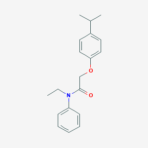 molecular formula C19H23NO2 B320045 N-ethyl-2-(4-isopropylphenoxy)-N-phenylacetamide 