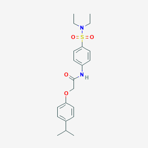 N-{4-[(diethylamino)sulfonyl]phenyl}-2-(4-isopropylphenoxy)acetamide