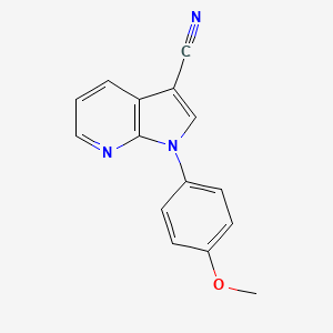 1-(4-methoxyphenyl)-1H-pyrrolo[2,3-b]pyridine-3-carbonitrile