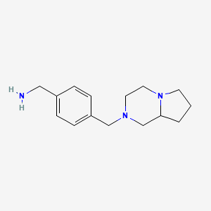 1-[4-(hexahydropyrrolo[1,2-a]pyrazin-2(1H)-ylmethyl)phenyl]methanamine