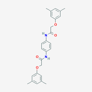 molecular formula C26H28N2O4 B320055 2-(3,5-dimethylphenoxy)-N-(4-{[(3,5-dimethylphenoxy)acetyl]amino}phenyl)acetamide 