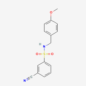 3-Cyano-N-(4-methoxybenzyl)benzenesulfonamide