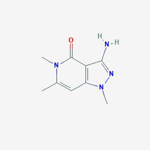 molecular formula C9H12N4O B3200554 3-amino-1,5,6-trimethyl-1H,4H,5H-pyrazolo[4,3-c]pyridin-4-one CAS No. 1018274-29-7