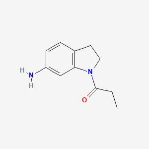 molecular formula C11H14N2O B3200564 1-(6-Aminoindolin-1-yl)propan-1-one CAS No. 1018286-45-7