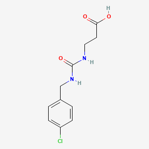 molecular formula C11H13ClN2O3 B3200571 3-(3-(4-Chlorobenzyl)ureido)propanoic acid CAS No. 1018300-38-3