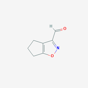 4H,5H,6H-cyclopenta[d][1,2]oxazole-3-carbaldehyde