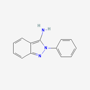 molecular formula C13H11N3 B3200673 2h-Indazol-3-amine,2-phenyl- CAS No. 1019-13-2