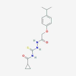 N-({2-[(4-isopropylphenoxy)acetyl]hydrazino}carbothioyl)cyclopropanecarboxamide