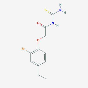N-[(2-bromo-4-ethylphenoxy)acetyl]thiourea