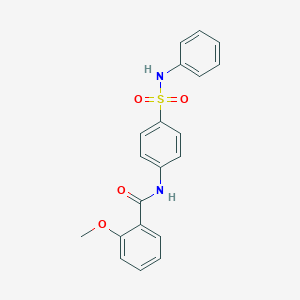 molecular formula C20H18N2O4S B320082 2-methoxy-N-[4-(phenylsulfamoyl)phenyl]benzamide 