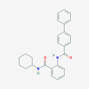 N-[2-(cyclohexylcarbamoyl)phenyl]biphenyl-4-carboxamide